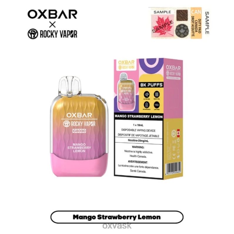 mango jahoda citrón 860RN10 OXVA Vape Flavors | OXVA OXBAR G8000