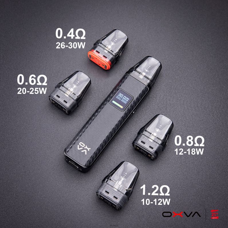 sivá 860RN83 OXVA Vape Pod | OXVA XLIM V3 vrchná náplň kazety